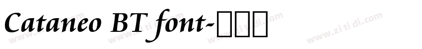 Cataneo BT font字体转换